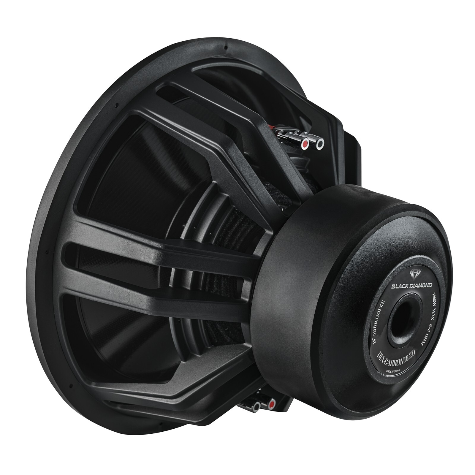 Black Diamond 18" High Excursion Subwoofer with Carbon Fiber Cone 3500W RMS
