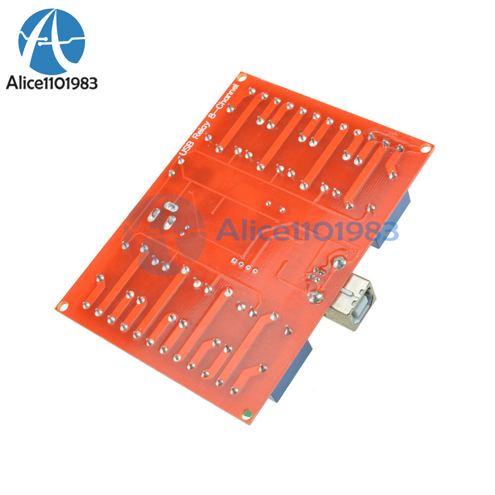 12V USB Relay 8 Channel Programmable Computer Control For Smart Home New