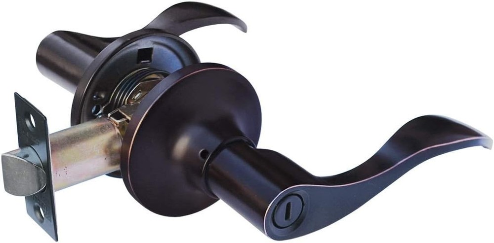 Constructor Privacy Bed/Bath Rm Lever Door Oil Rubbed Bronze Knob Handle Lockset