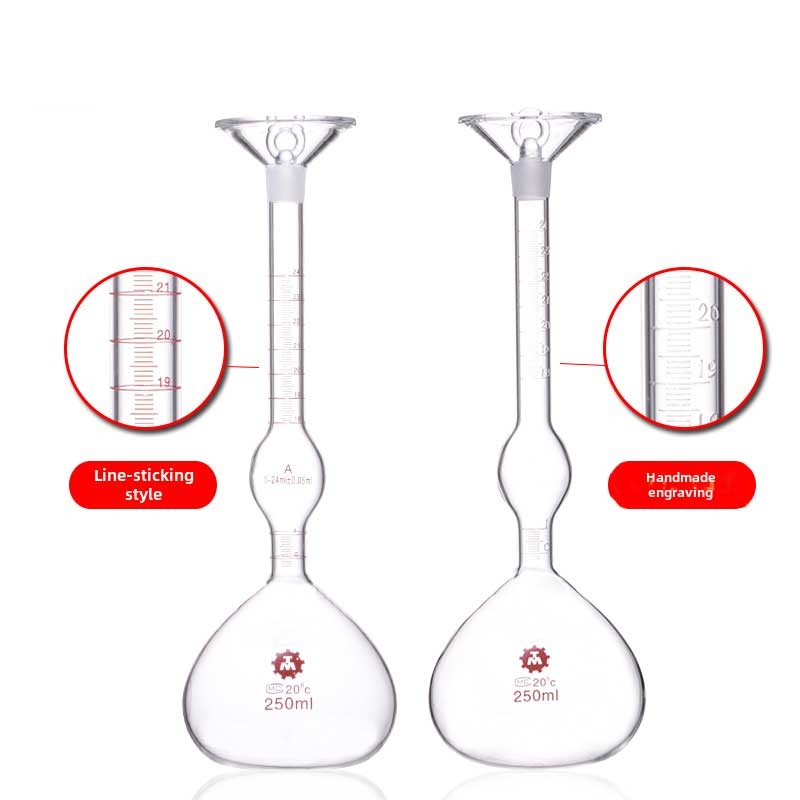 250ml Le Chatelier Flask Borosilicate Specific Gravity Bottle for Labs ca