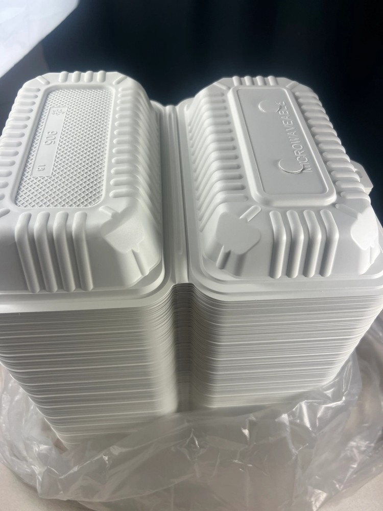 Eco MFPP Center Slide, Clamshell Container, 9" x 5" (200pcs)