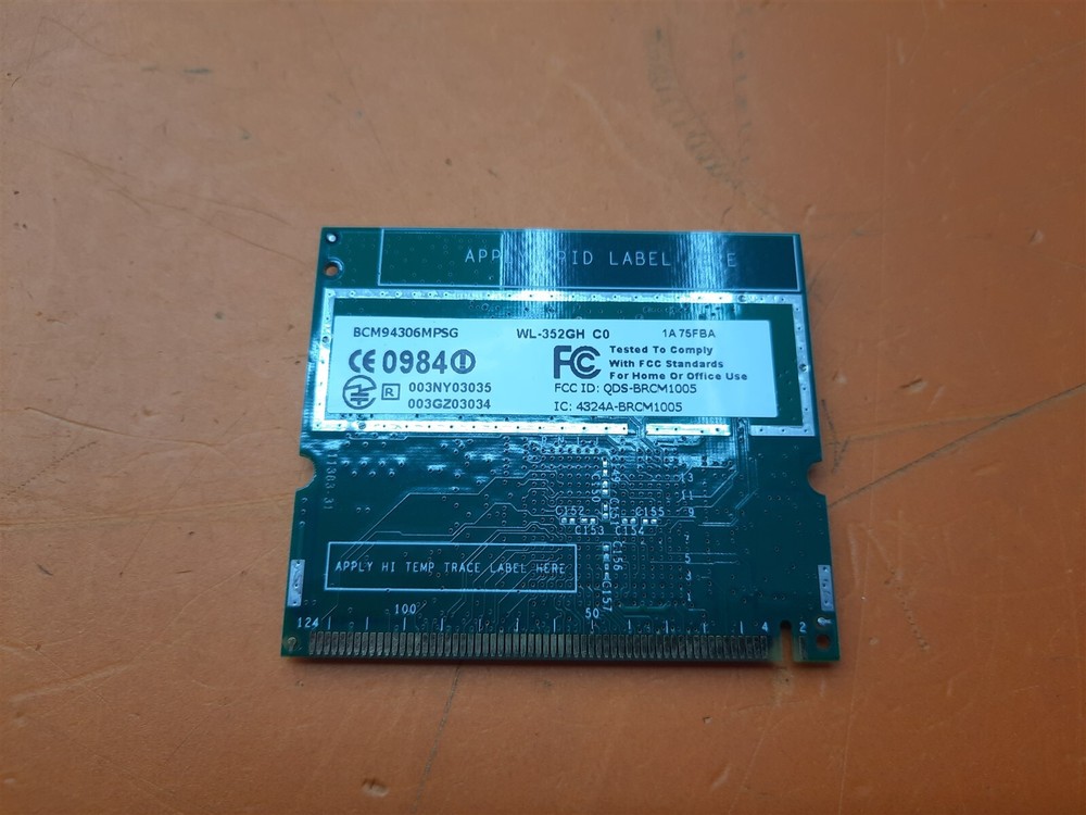 ⭐️⭐️⭐️⭐️⭐️ Broadcom MiniPCI BCM94306MPSG WL-352GH