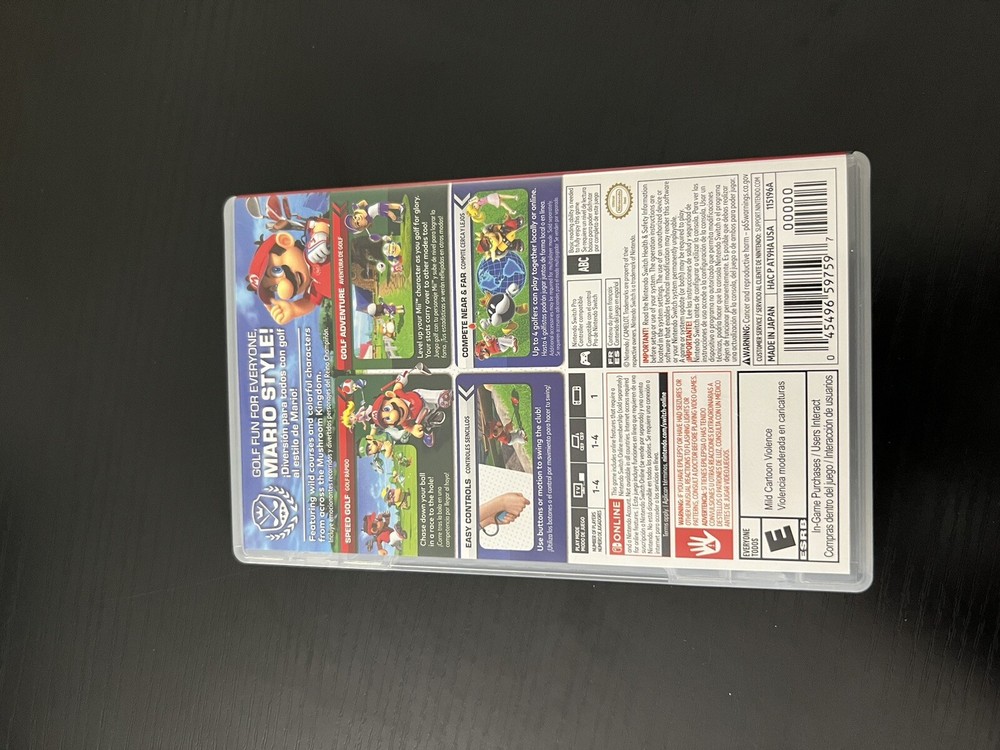 Mario Golf: Super Rush CASE ONLY - NO GAME