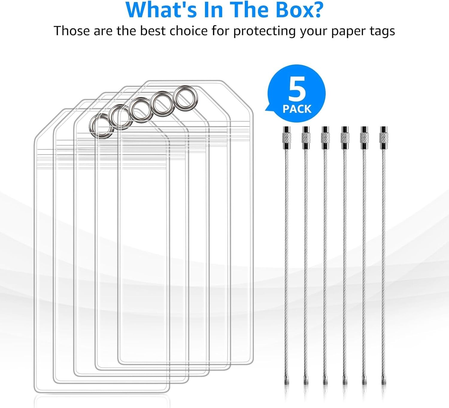 5 Pack Cruise Luggage Tag Holders For Carnival, NCL, Princess, MSC Cruise Ships,