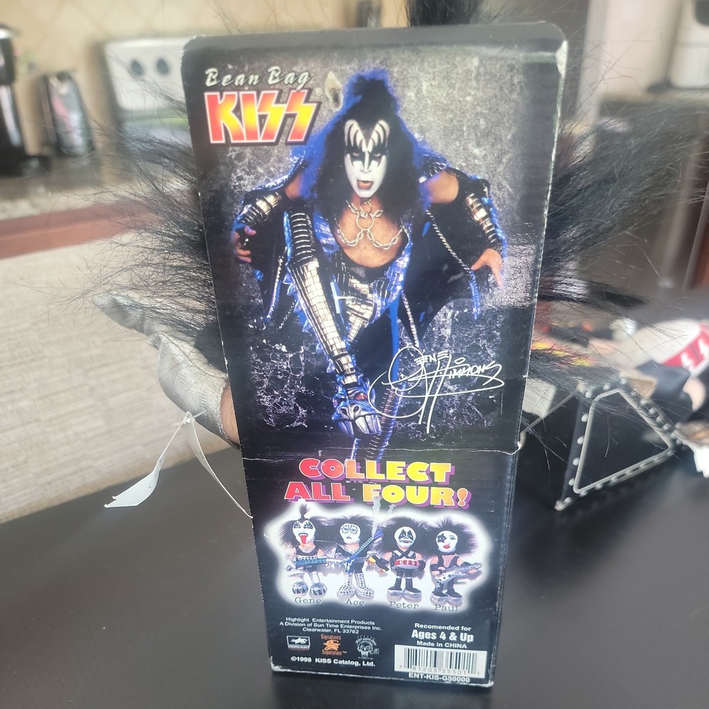 Vintage 1998 Kiss Gene Simmons Bean Bag Plush Figure