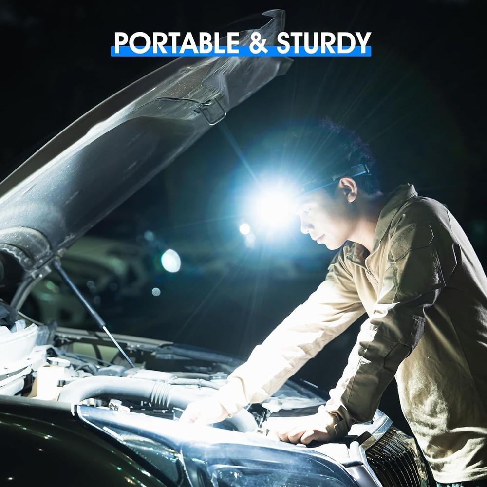 E7 Adjustable Headlamp Bracket, Black Headlamp Strap, LED Headlamp Hand Strap...