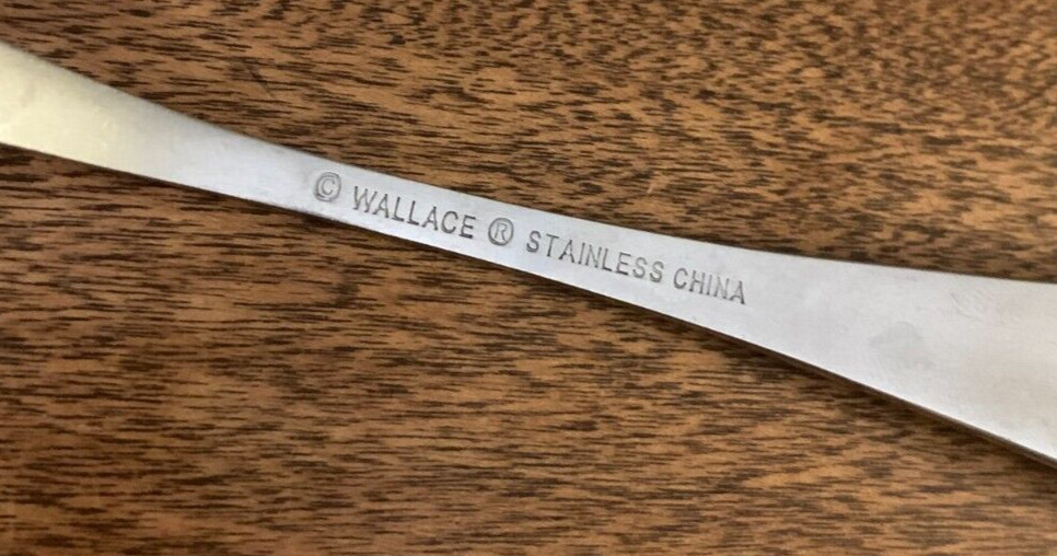 1 Dinner Fork Continental Baquette Wallace Silver Stainless China
