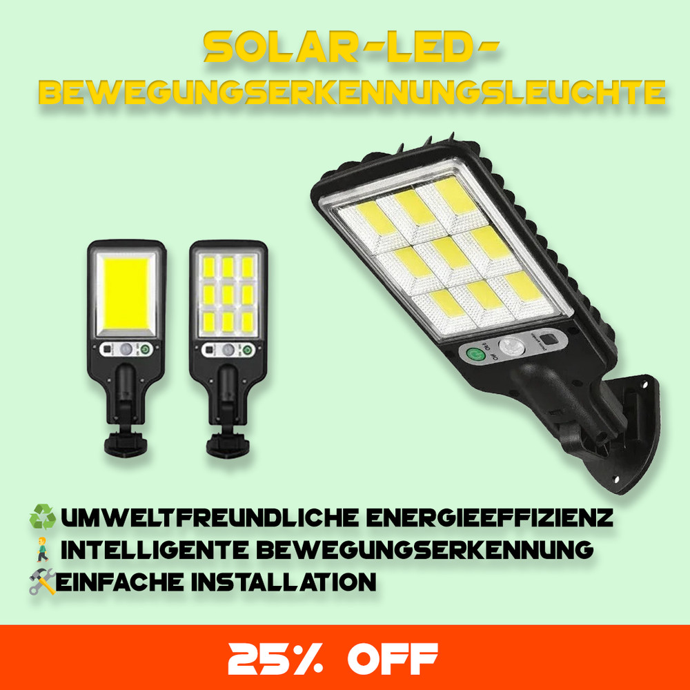 LED Outdoor Solar Headlight Cold Light Solar Charging Panel Spotlight With Sensor