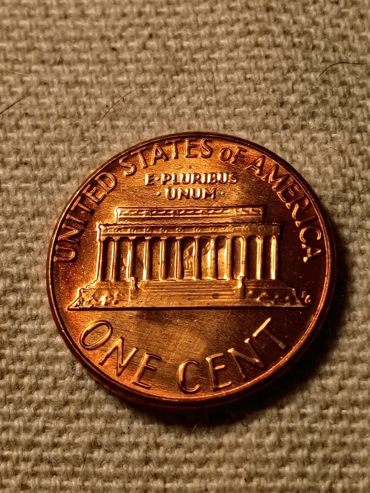 1983 P Lincoln Cent Reverse Die Clash