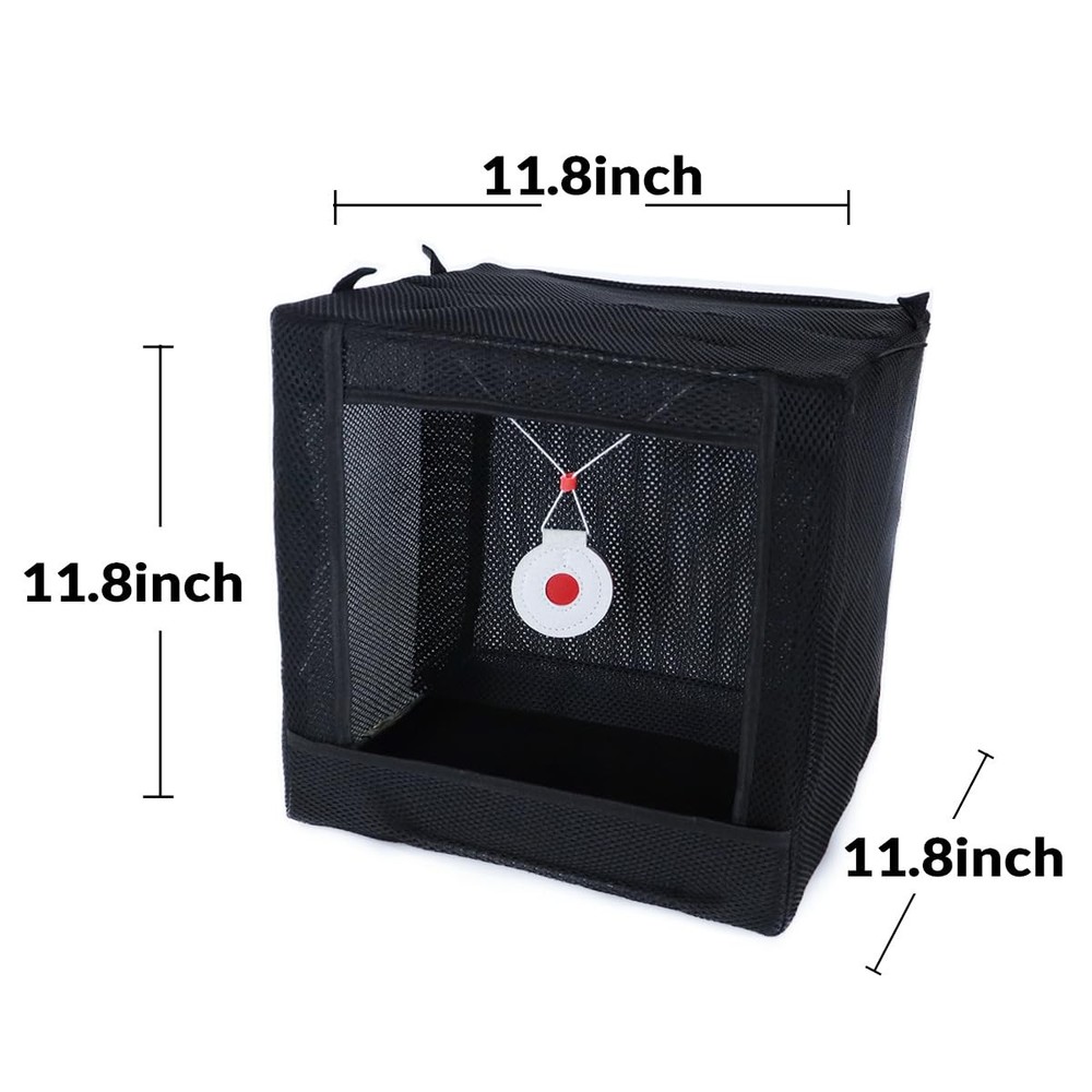 Slingshot Foldable Target Catch Box Set with 2 Bullseye for Practice Competit...