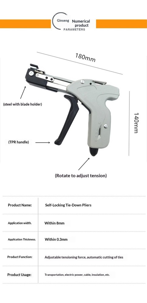 Stainless Steel Strapping Pliers, Self-Locking Strapping Machine Tool