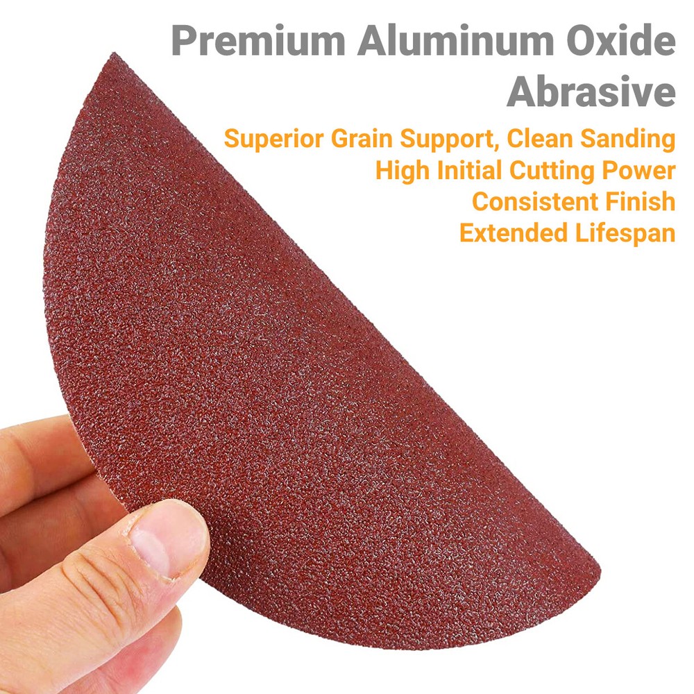 100PCS 6Inch Hook & Loop Sanding Disc 150Grit Sandpaper for Random Orbit Sanders