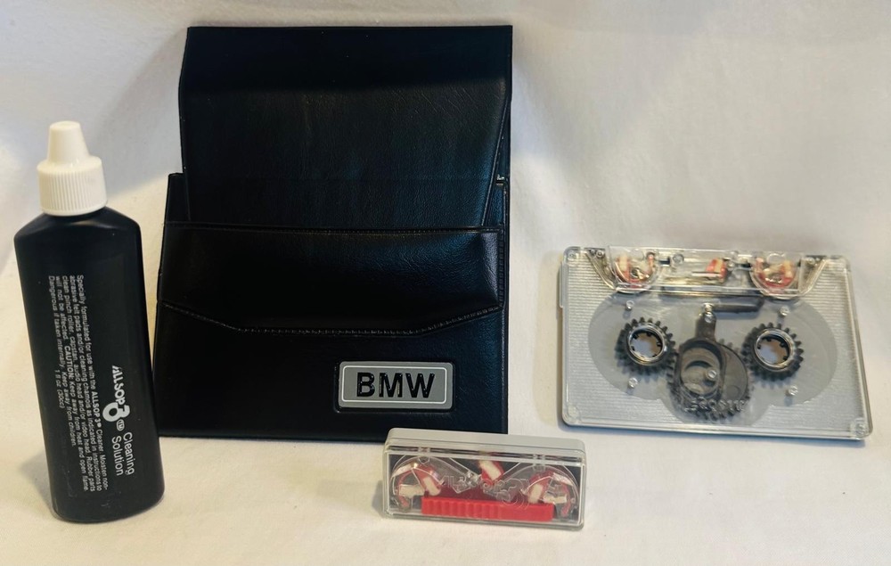 NOS BMW Vintage Cassette Deck Cleaner Kit with Instructions E30 E24 E28 E23
