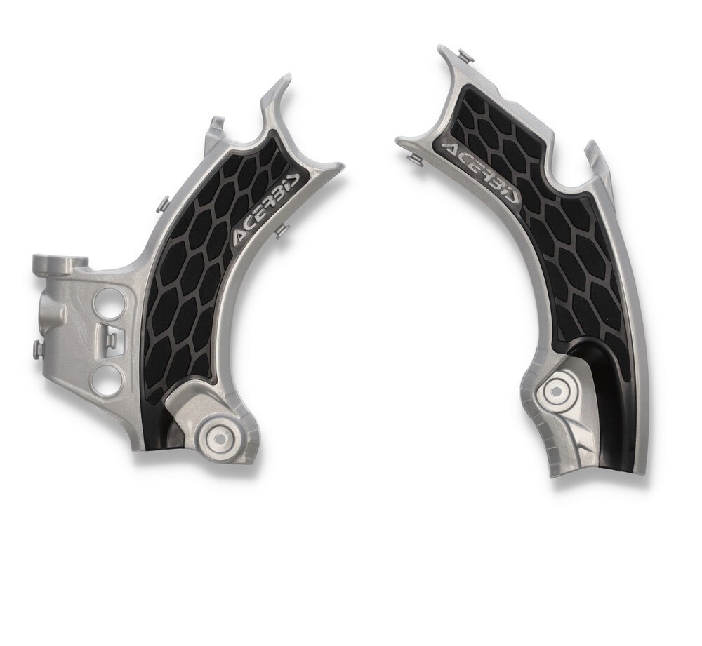 Acerbis X-Grip Frame Guards - Gray/Black - 2911441015