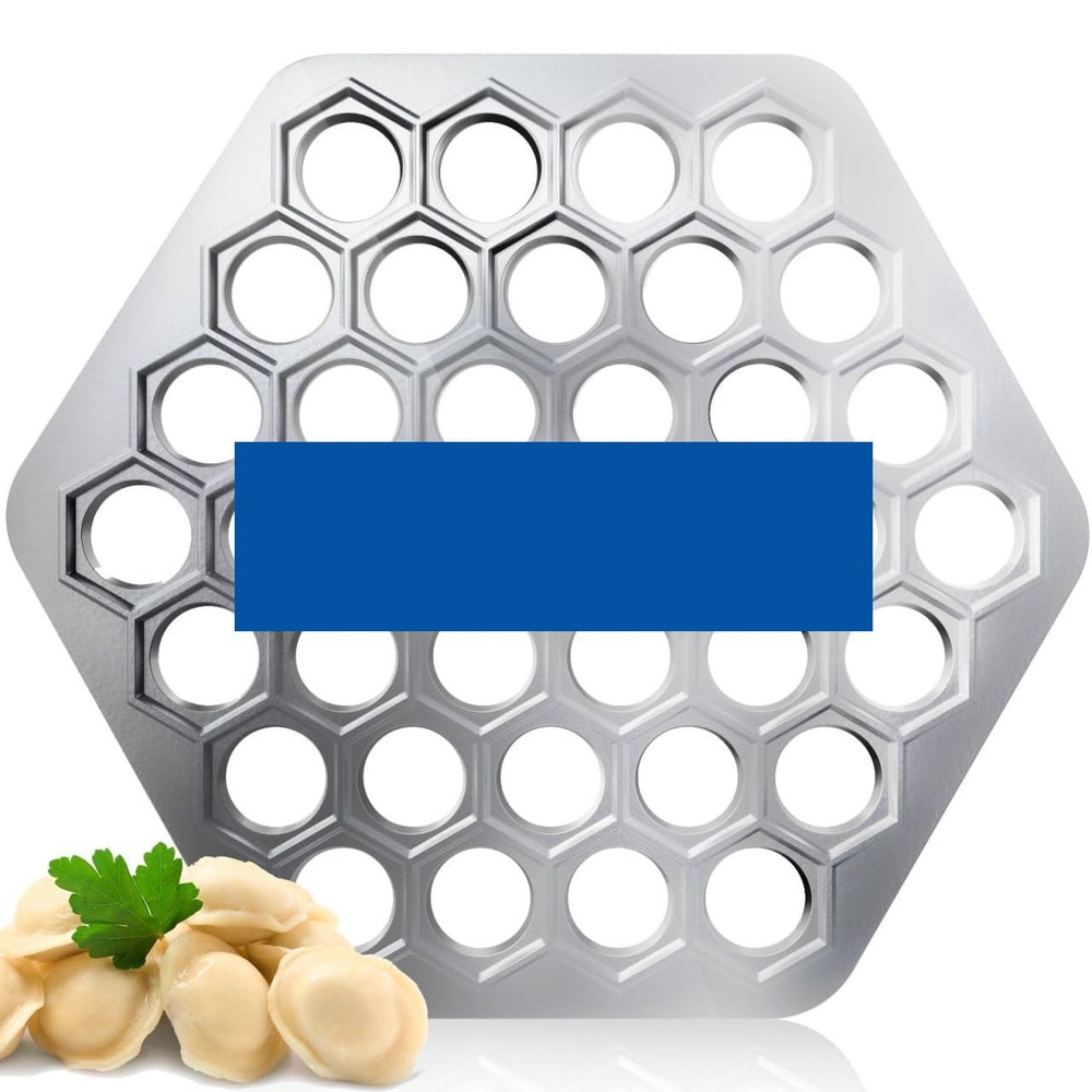 Russian Meat Dumpling Mold, Pelmeni Maker Machine, Silver