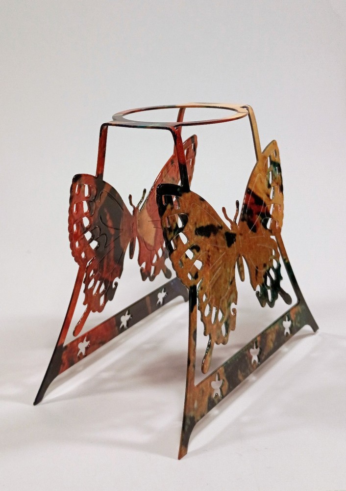 Multicolor Butterfly Candle Stand