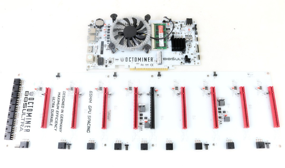 Octominer X8 Ultra GPU Riserless Mining Motherboard Kit w/ CPU and RAM | Fast...