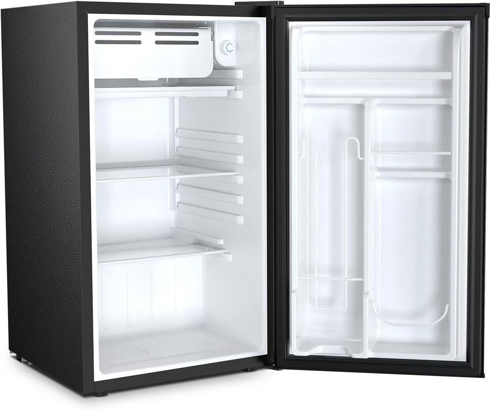 3.2 Cu.Ft. Mini Fridge with Freezer, Small Refrigerators with Adjustable Thermos