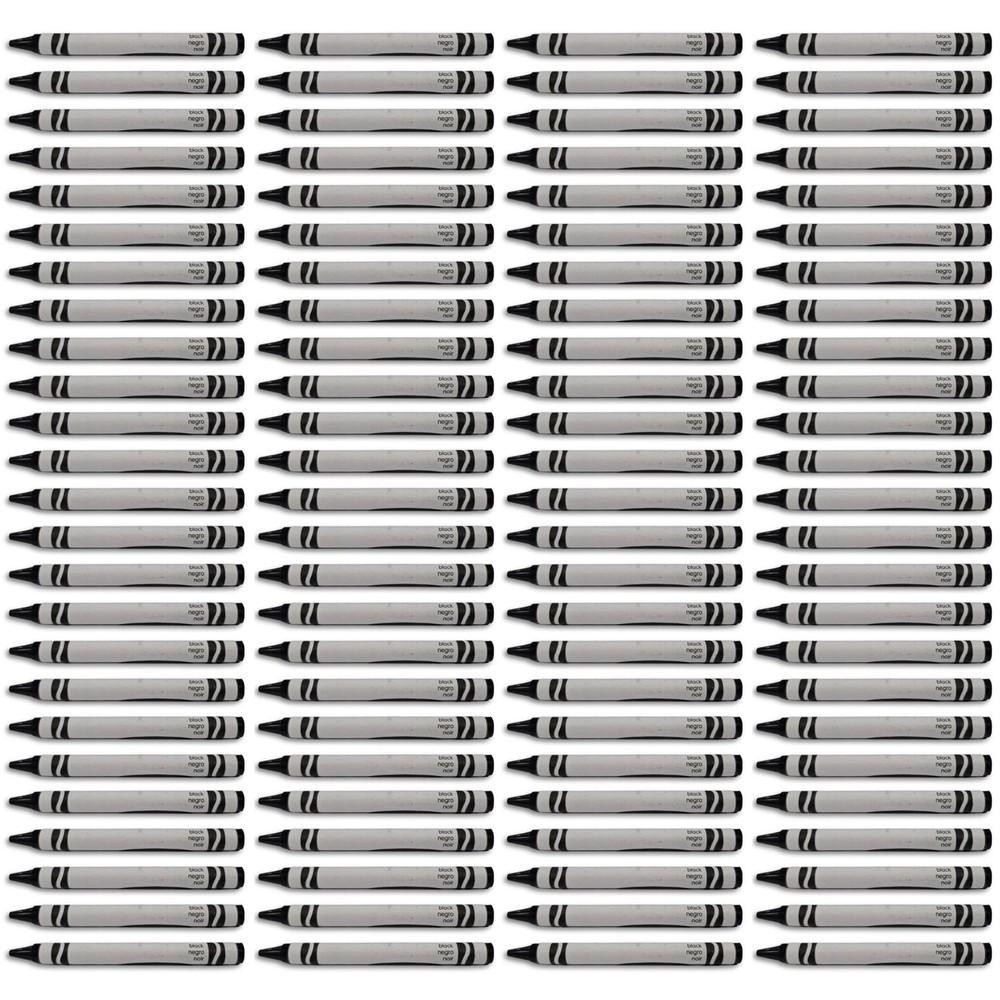 Black Crayon Bulk Value Pack 100 Count