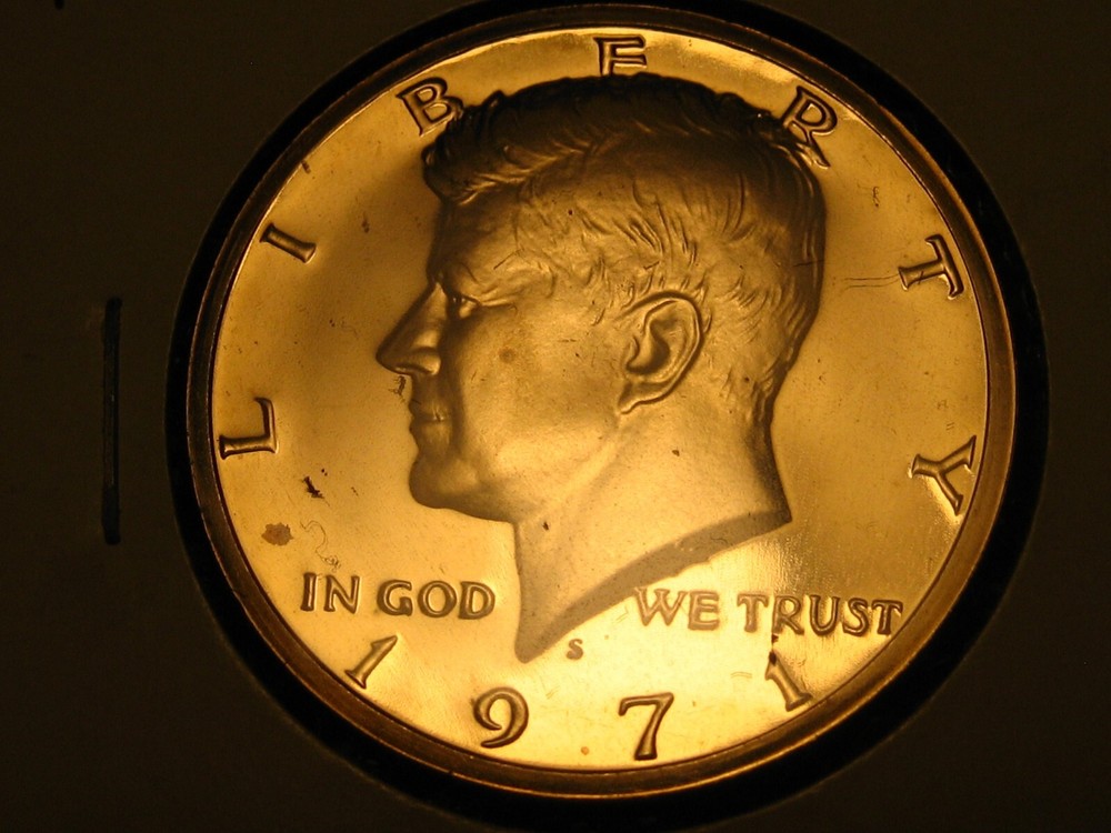 1971-S PROOF Kennedy Head Half Dollar