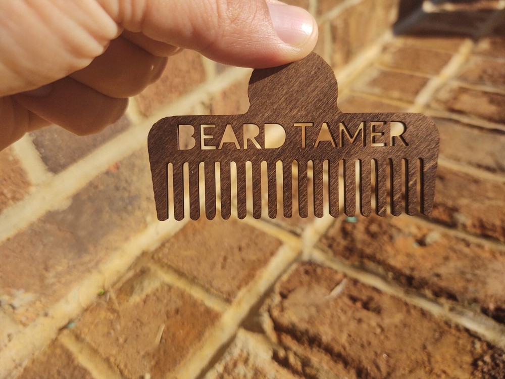 wooden beard comb
