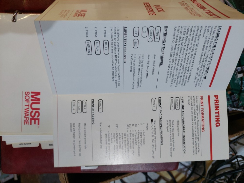 Apple ll,ll+,e,llgs. Super Text 40,56,70 Column Word Processor by Muse