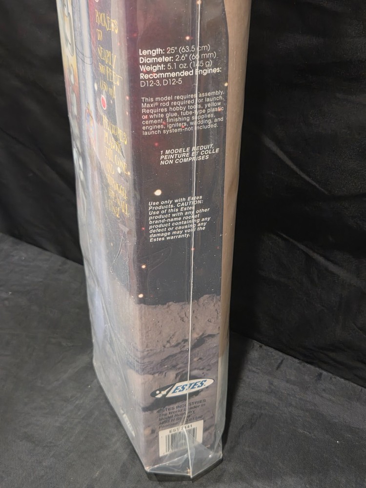 Estes Silver Comet Explorer Series Flying Model Rocket Kit Skill Level 2 EST 214