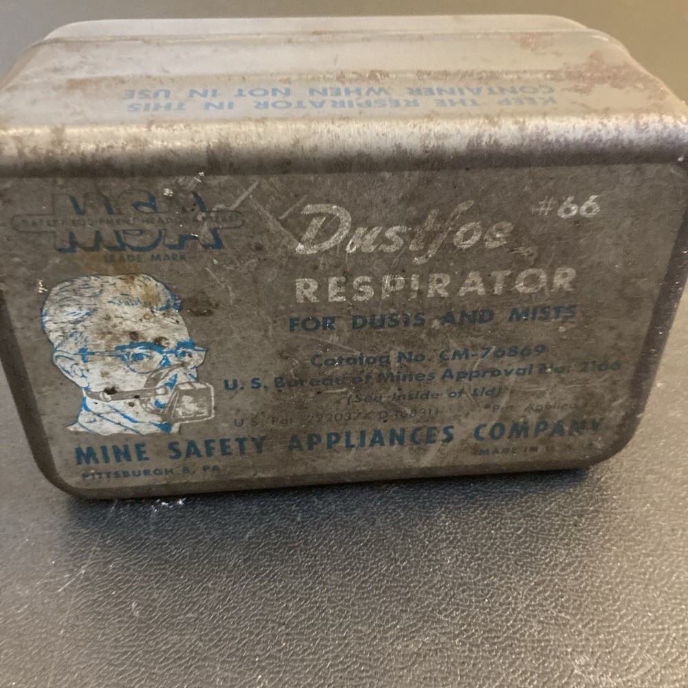 Dustfoe Mining Tin 66 Vtg Pittsburgh