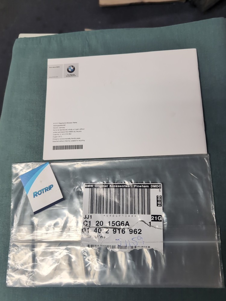 BMW X5 & X6 Quick Reference Booklet#01402916962