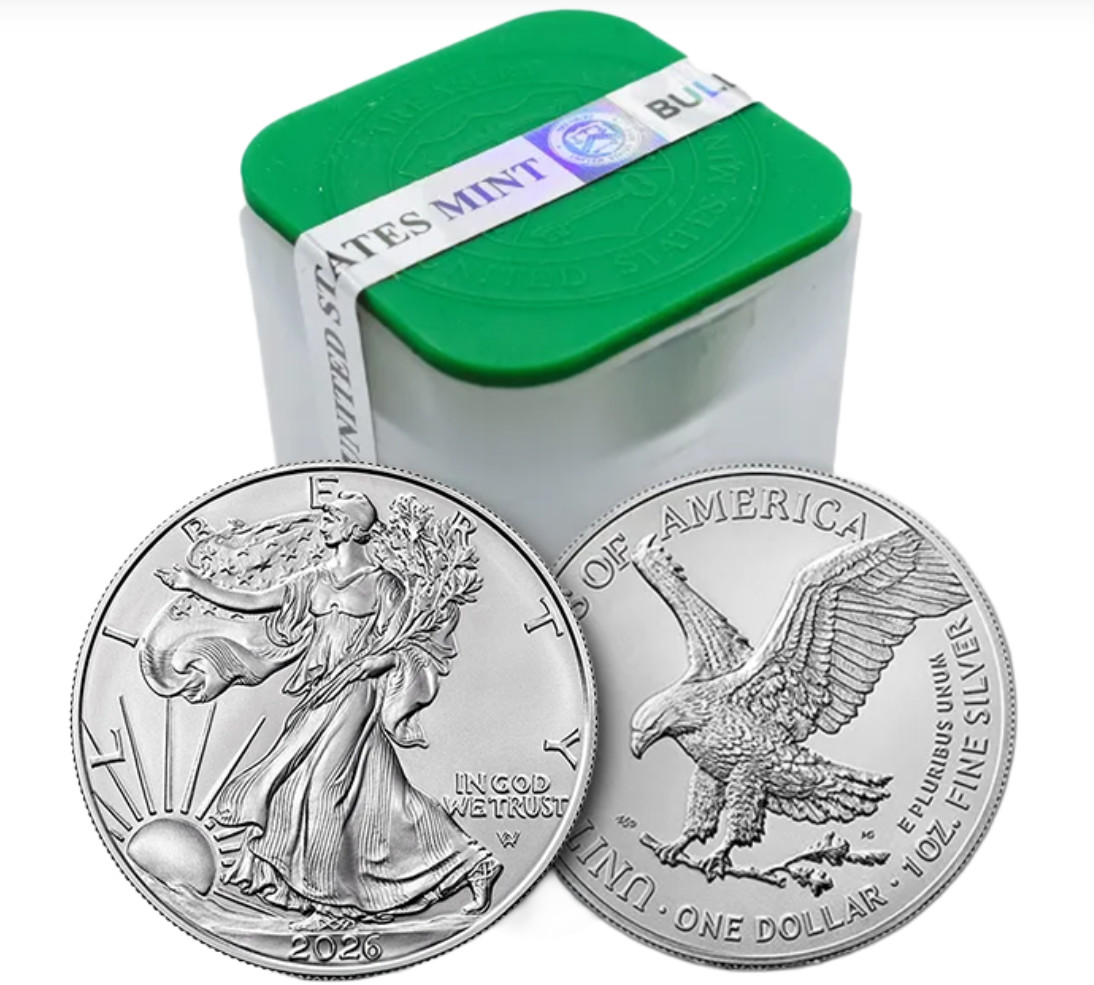 Roll of 20 - 2026 $1 American Silver Eagle 1 oz BU / U.S. Mint "Sealed"