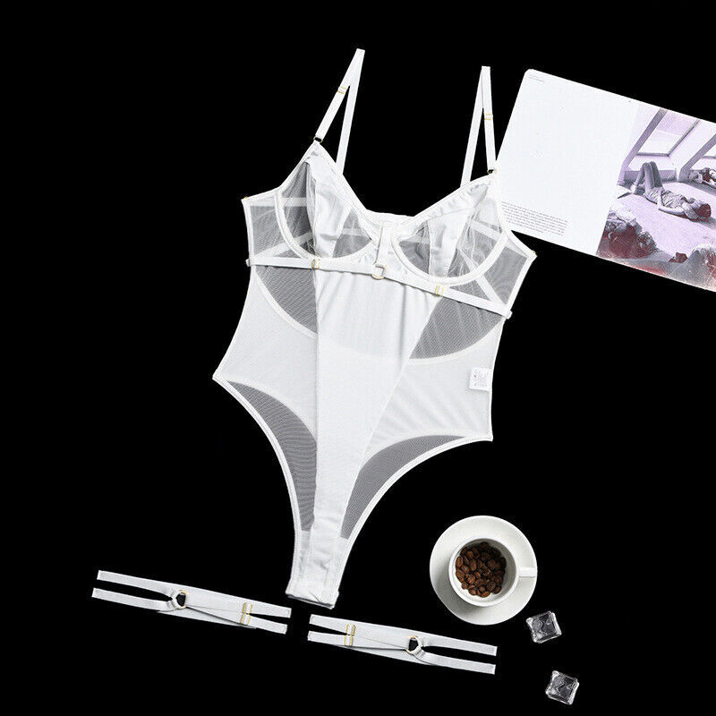 Women Sexy Lace Lingerie Babydoll Bodysuit Leotard Nightwear Sleepwear Underwear