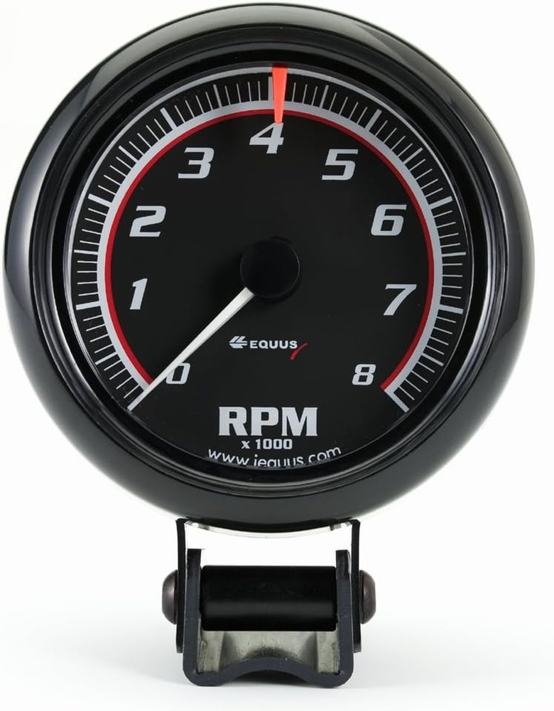 6086 2-1/2" Mini Tachometer, Black