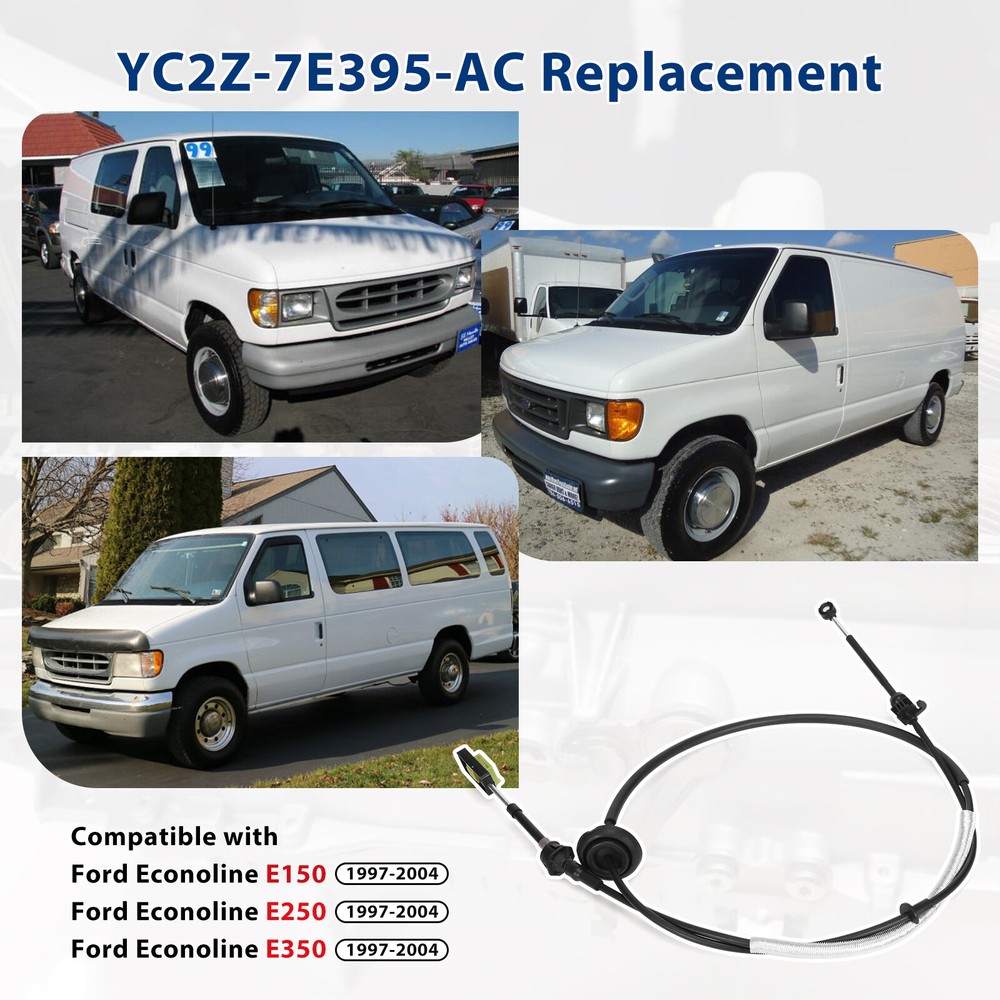 YC2Z7E395AC Automatic Transmission Shift Cable for Ford E150 E250 E350 1997-2004