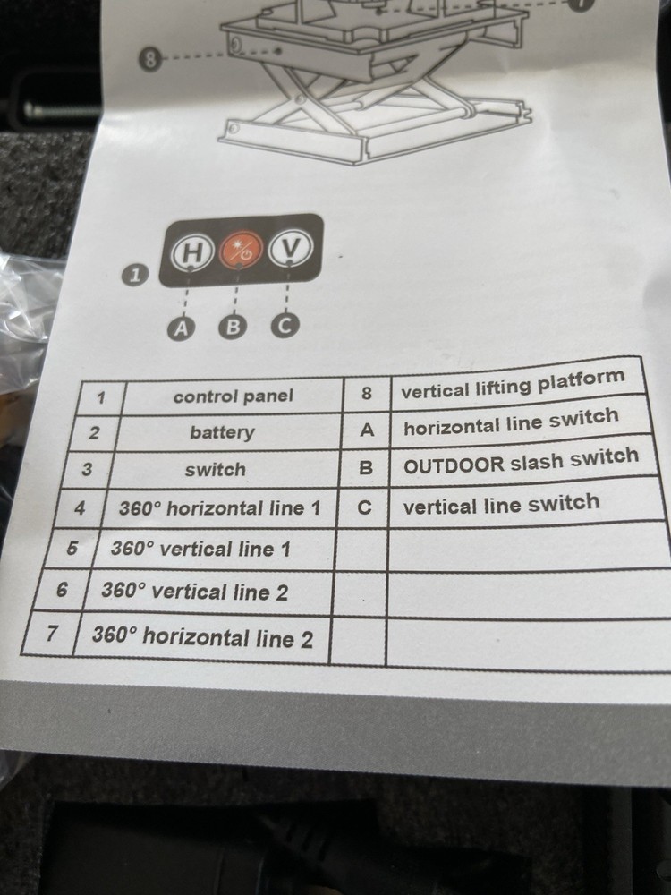 Professional Laser Level Meter Mapping Laser 3D-4D Max Light New!