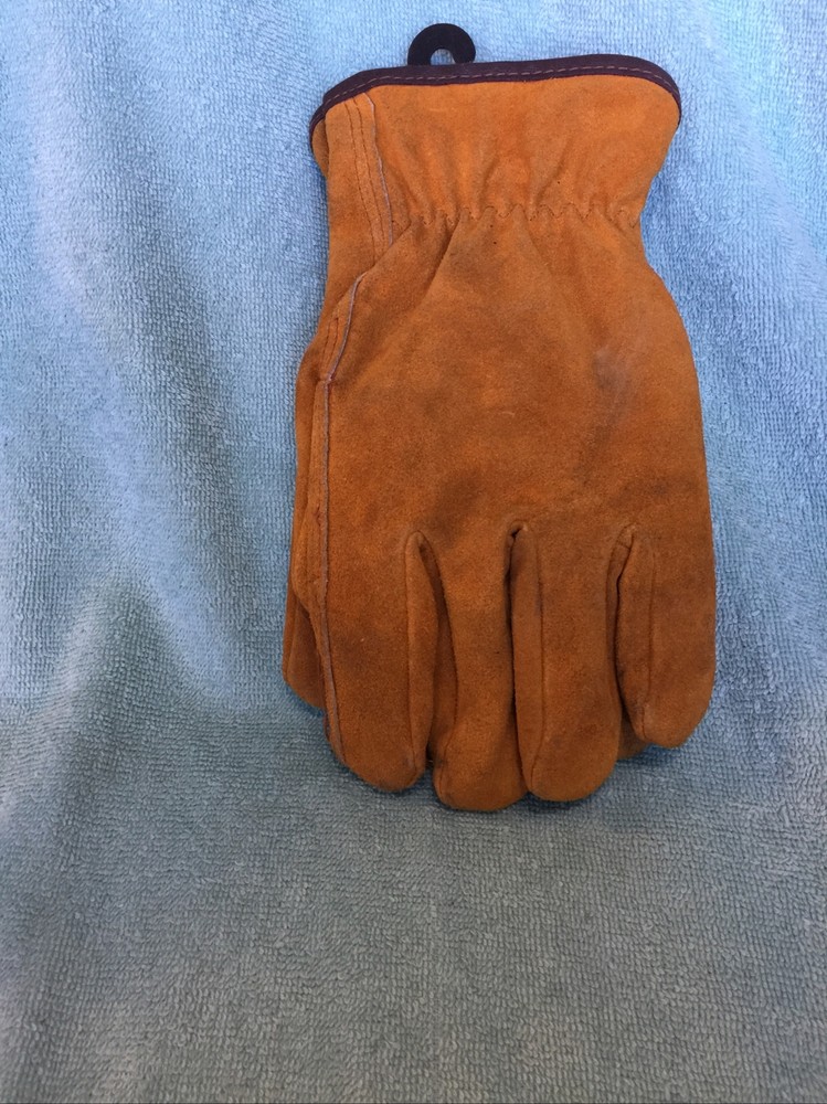 Mid West Genuine Cowhide Lined Pile Lined Work Gloves Medium New