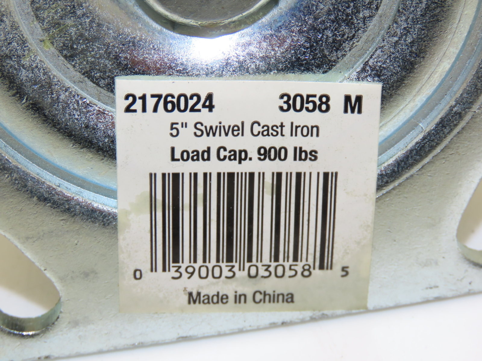 Cast Iron Swivel Caster Wheel 5" Lot of 4