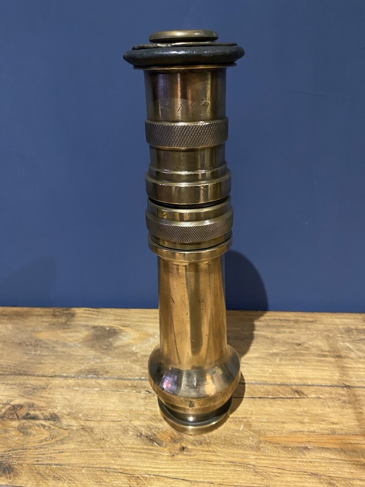 Antique Solid Brass Fire Hose Nozzle