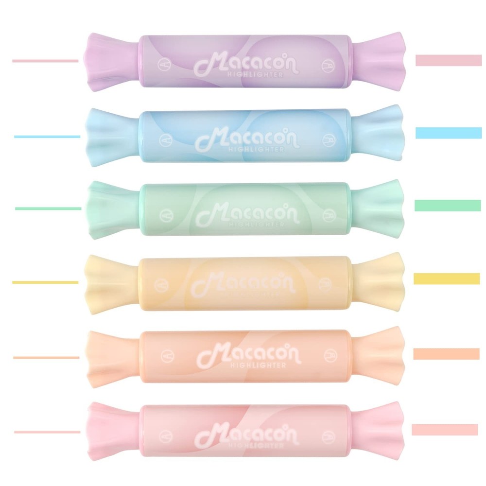 Candy Shape Highlighters, Assorted colors,Chisel Tip,Water Based,Quick Dry& W...