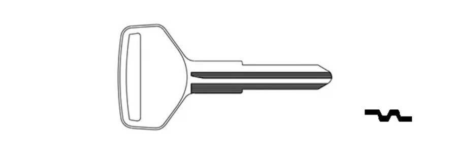 Toyota TR25-P PLASTIC HEAD Mechanical Key