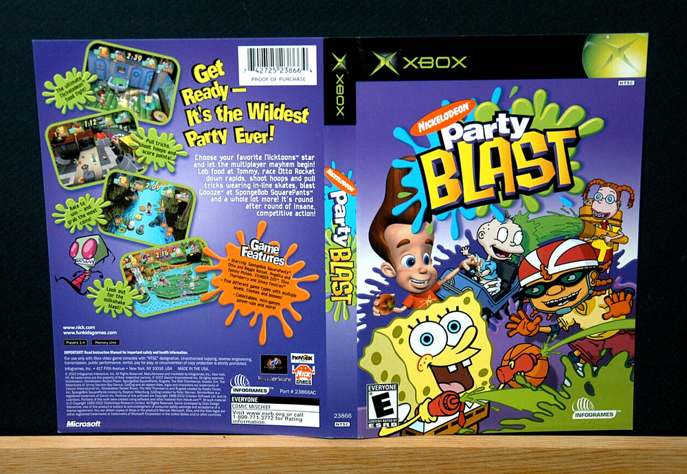PARTY BLAST - COVER  ONLY  NO GAME ( XBOX )