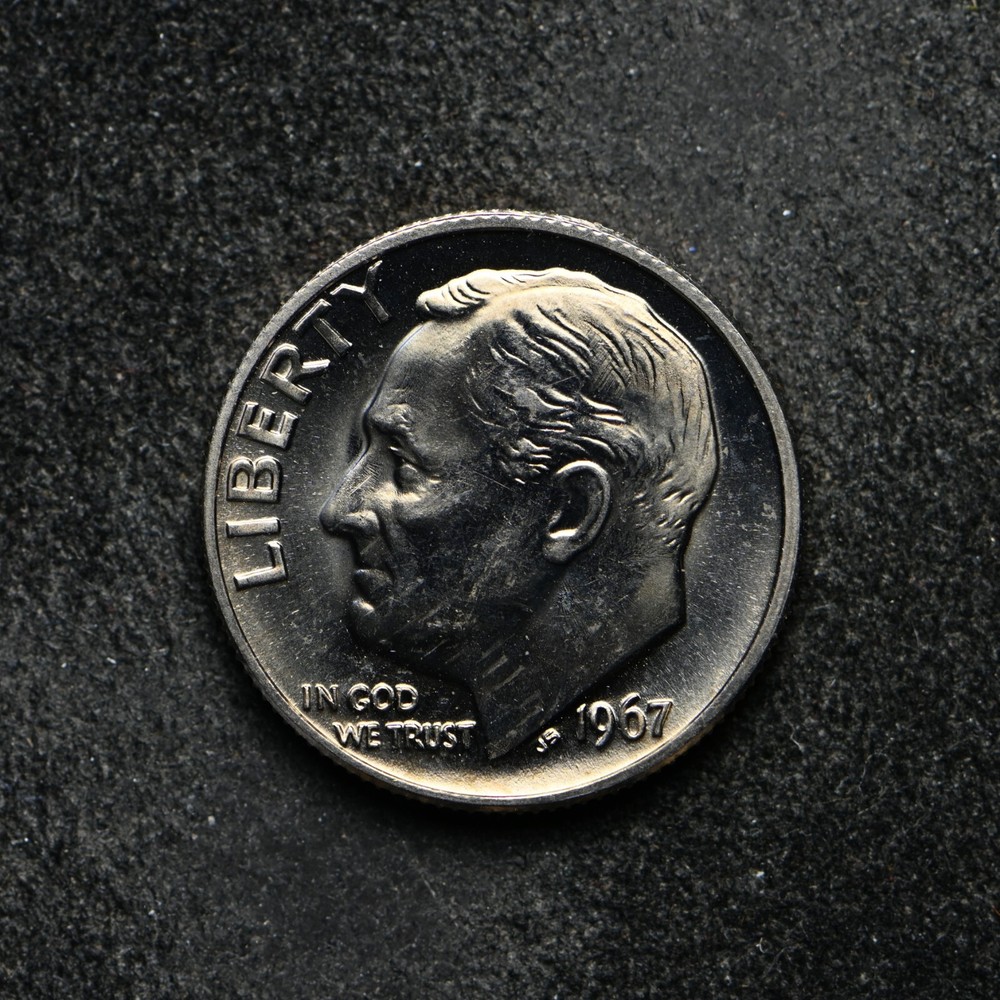 1967 SMS Roosevelt Dime BU++ (bb14377)