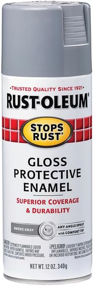 7786830 Stops Rust Spray Paint, 12 Oz, Gloss Smoke Gray