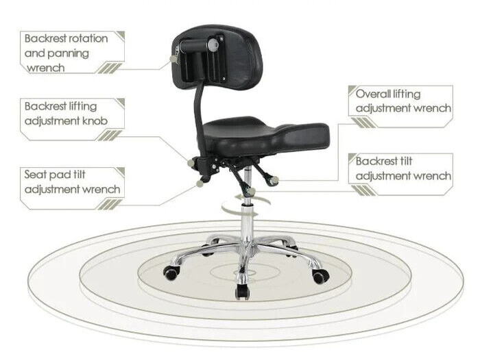 TATARTIST Tattoo Chair Tattoo Master Chair Multi function tattoo furniture black