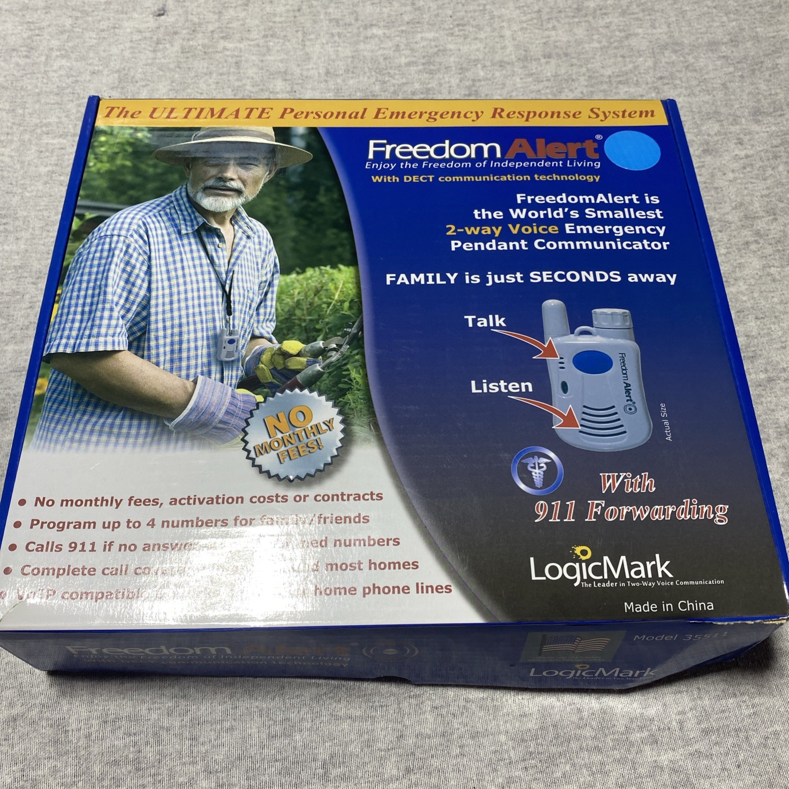 LogicMark Freedom Alert Personal Emergency Response System 35511 Living Assist