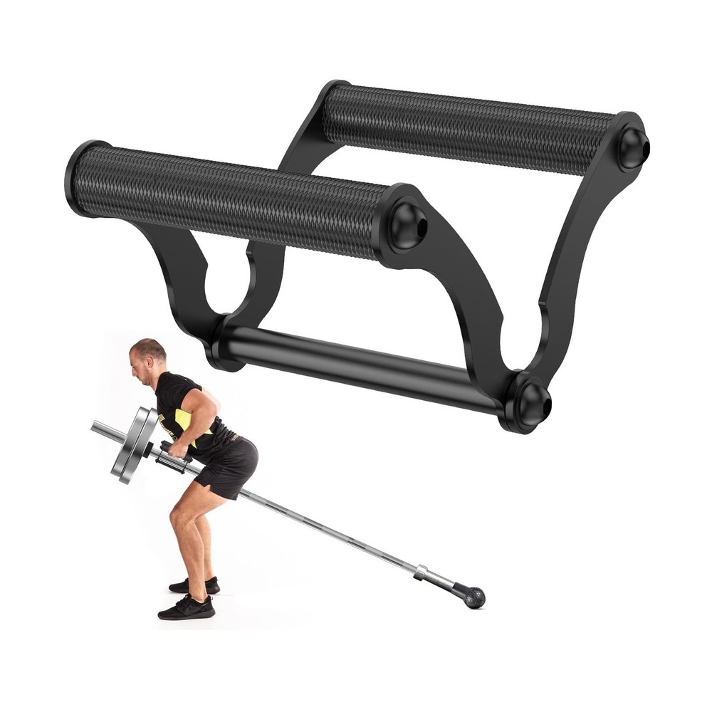 V Bar Landmine Handle Attachment for Barbell Bars, Solid Double D R... Fast Ship