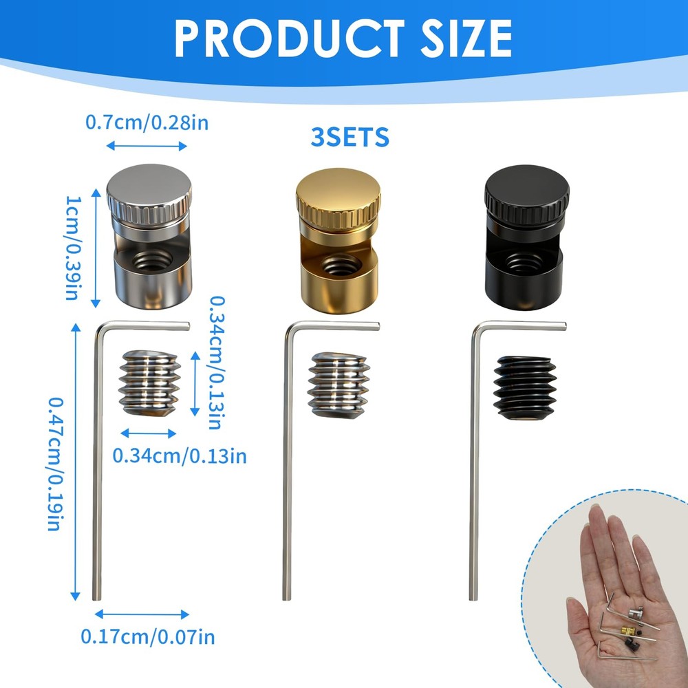 9pcs Universal Quick Open Thumb Studs Replacement Compatible with Kwik, Knife...