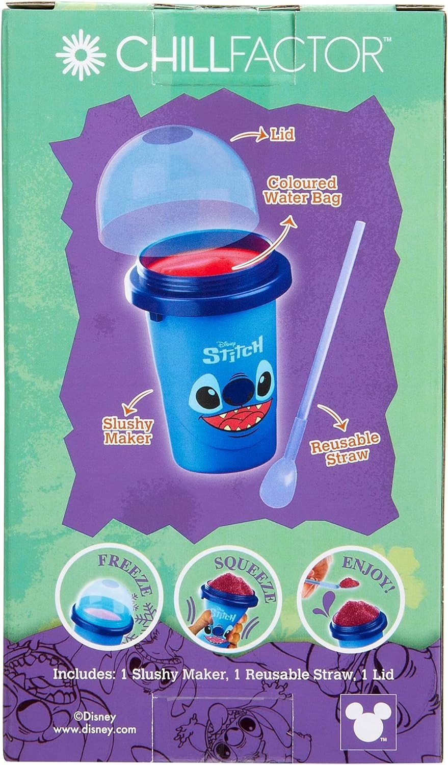 Disney Stitch Slushy Maker Cup - Chill Factor Original Slushie Ma