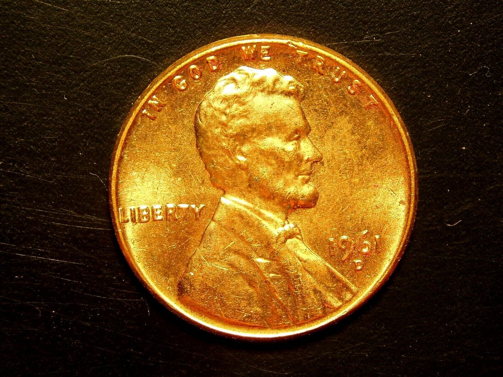 1961-D ONE UNC LINCOLN MEMORIAL CENT #13
