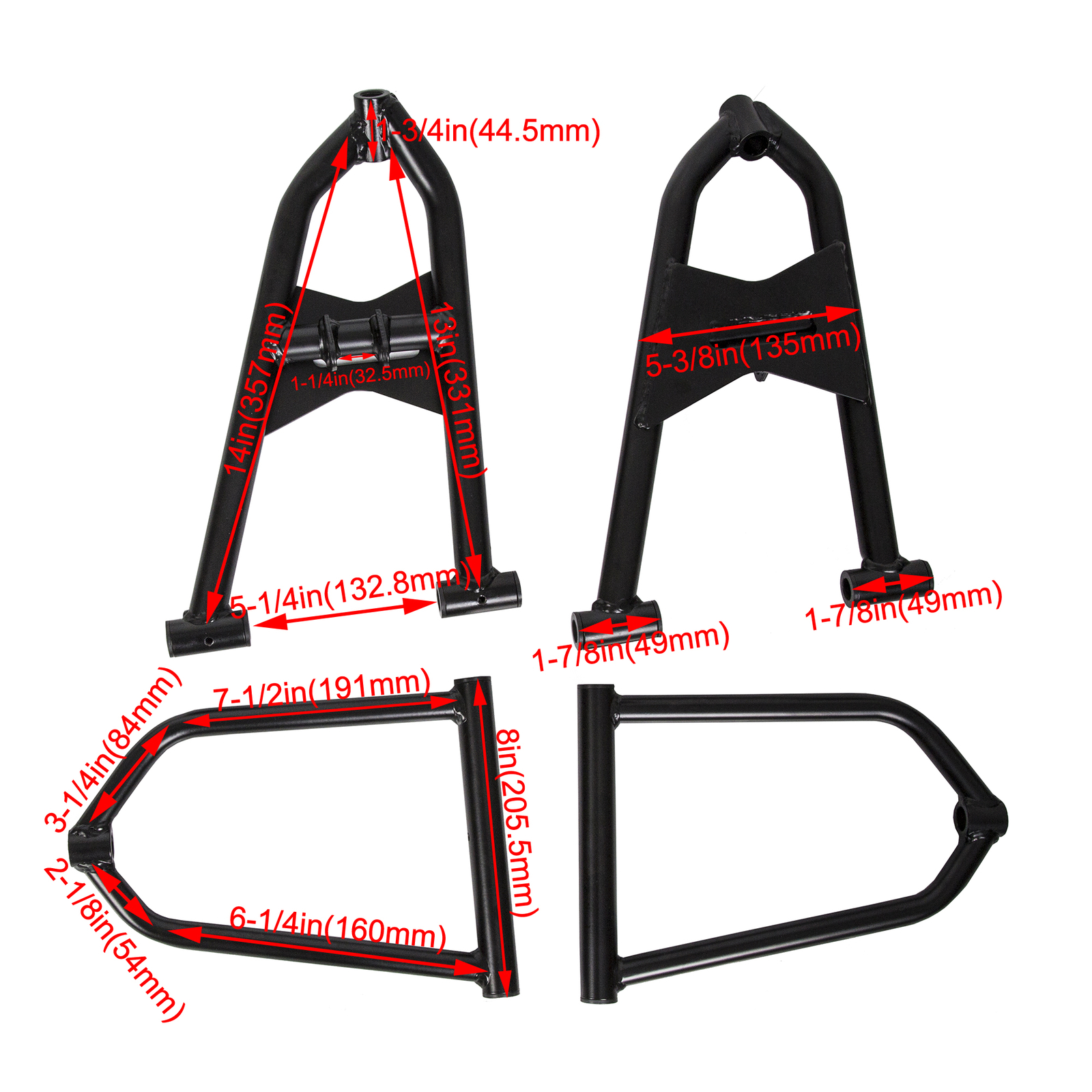 Front Upper+Lower A Arm+2+1 Wider Extender for Yamaha Banshee 350 YFZ350 87-06