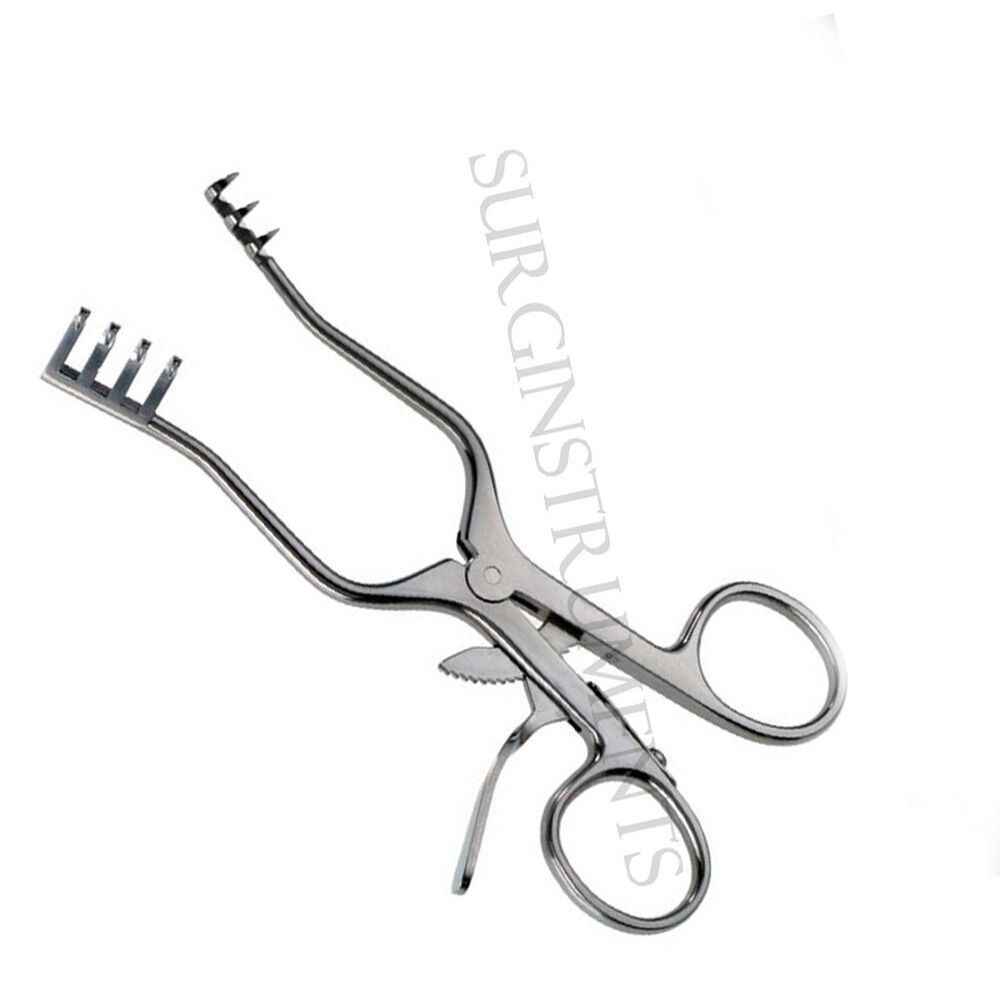 4 Assorted Weitlaner Retractor Surgical Veterinary instruments German Grade